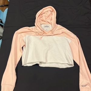 Hollister Crop Hooded Sweatshirt Size Small